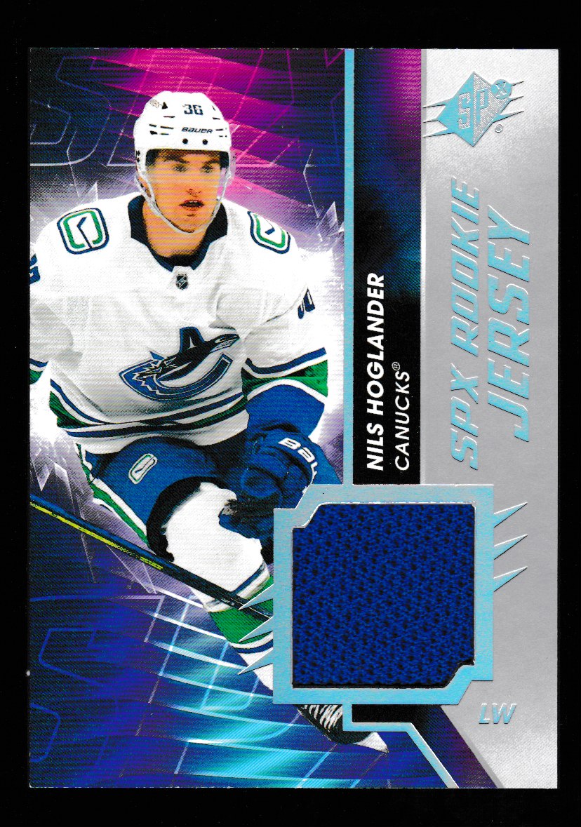 2020-21 SPx Rookie Jerseys #RJNH Nils Hoglander RC YEAR (image for) 2020-21 SPx Rookie Jerseys #RJNH Nils Hoglander RC YEAR